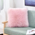 Faux Fur Throw Pillow Case Cushion Cover for Sofa Bedroom